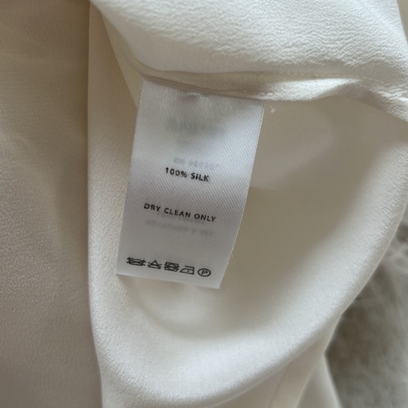 100% silk cream color top - Picture 6 of 9